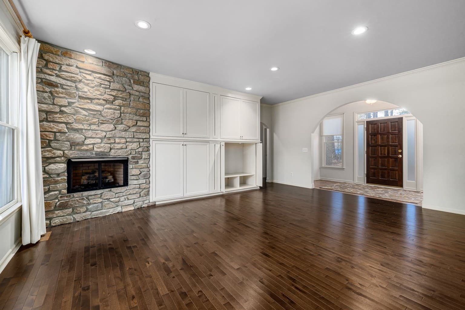 An empty living room