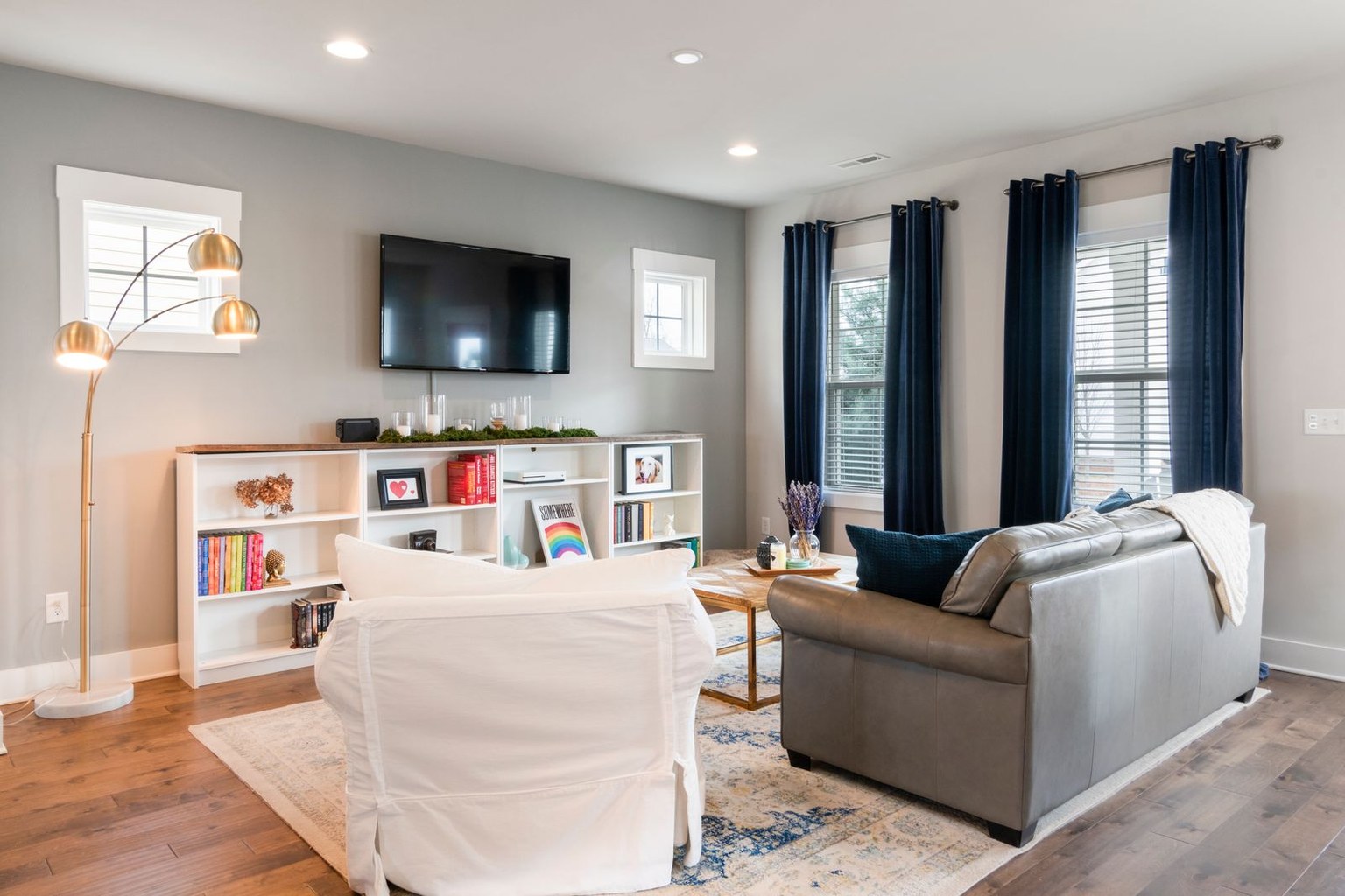 A furnished living room